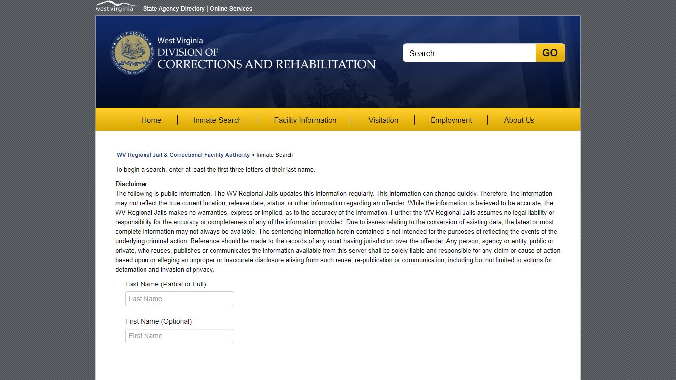 Search - OIS Search - West Virginia